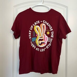 Dutch Bros Maroon Red Shirt